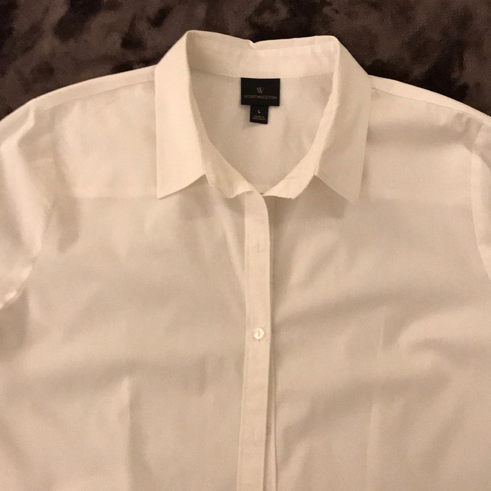 Worthington long sleeve work shirts.